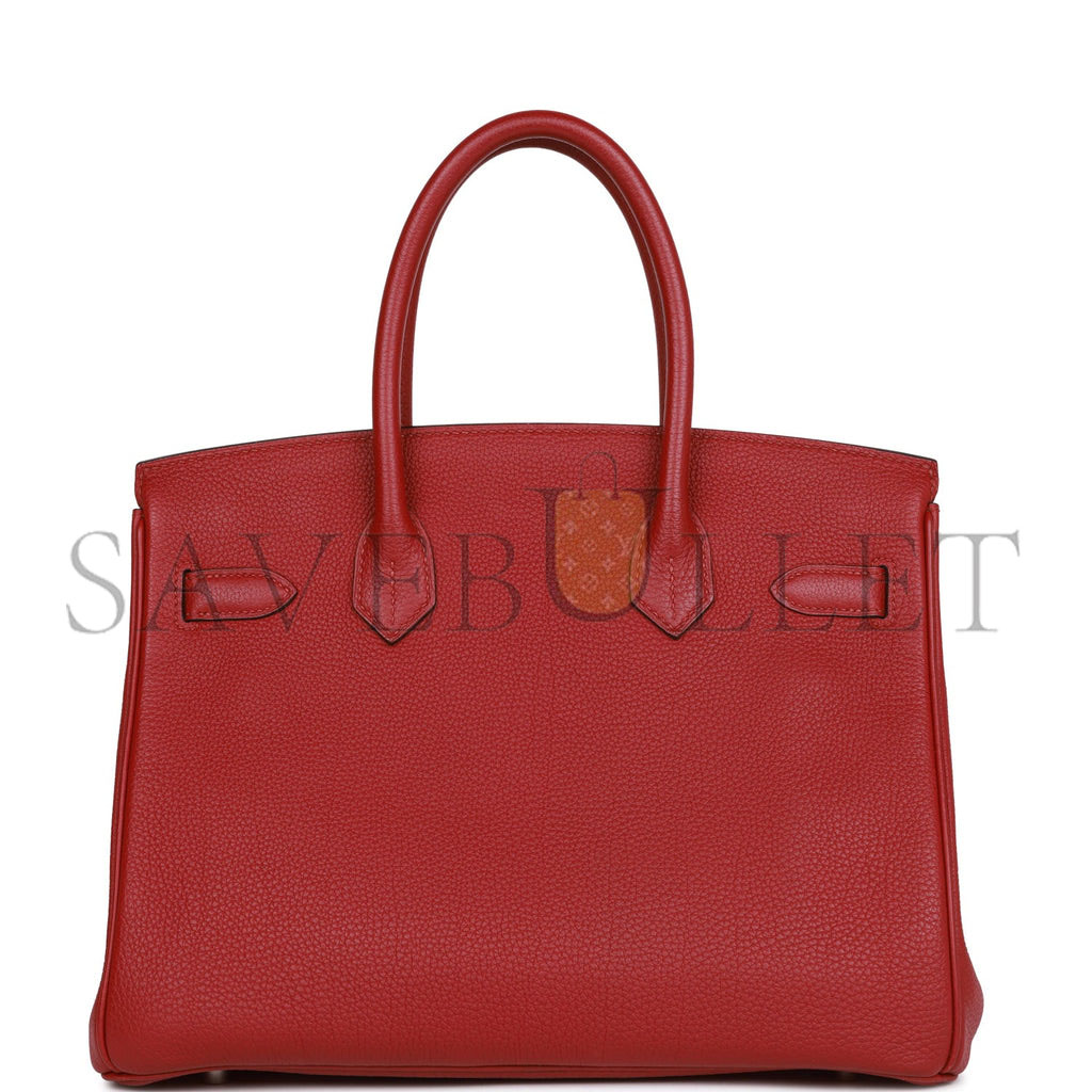 H**mes birkin 30 rouge imperial togo palladium hardware (30cm)