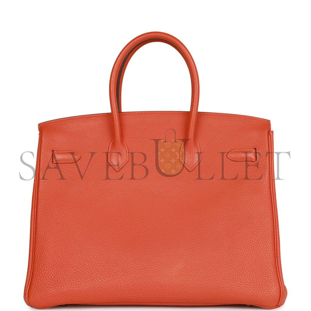 H**mes birkin 35 orange h clemence palladium hardware (35cm)
