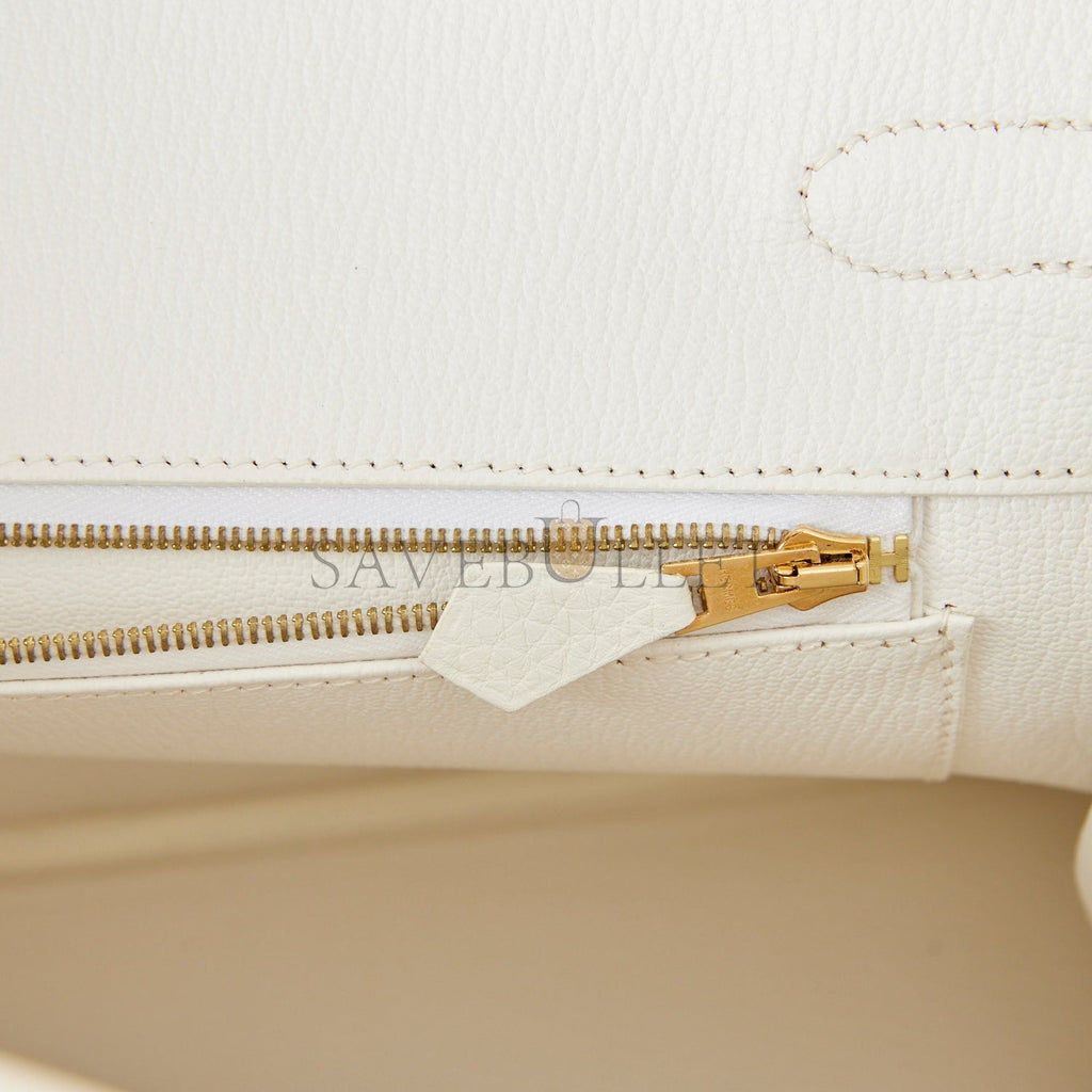 H**mes birkin 35 white clemence gold hardware (35cm)