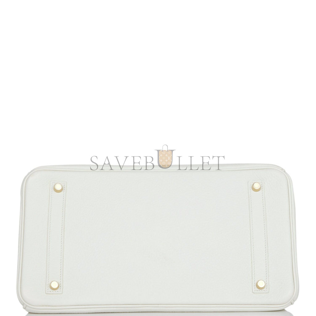 H**mes birkin 35 white clemence gold hardware (35cm)