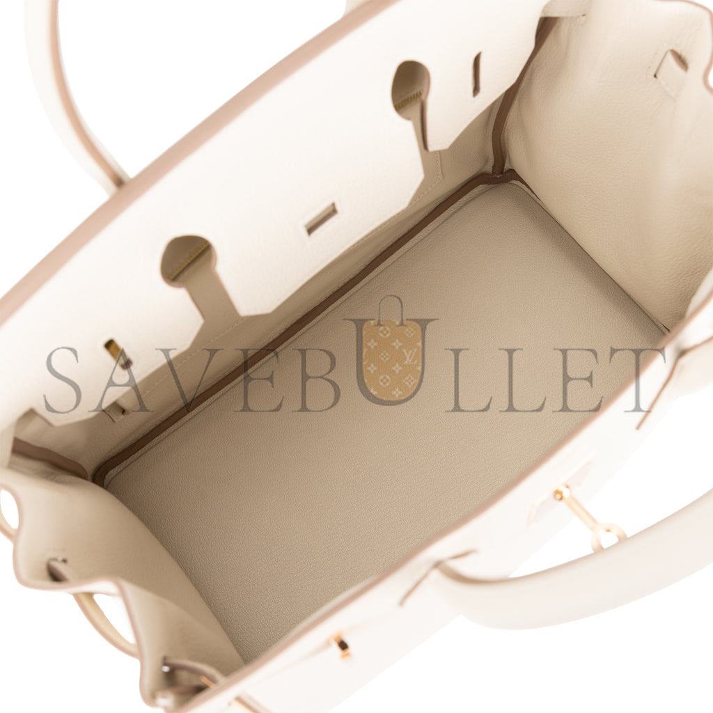 H**mes birkin 30 craie togo rose gold hardware (30cm)