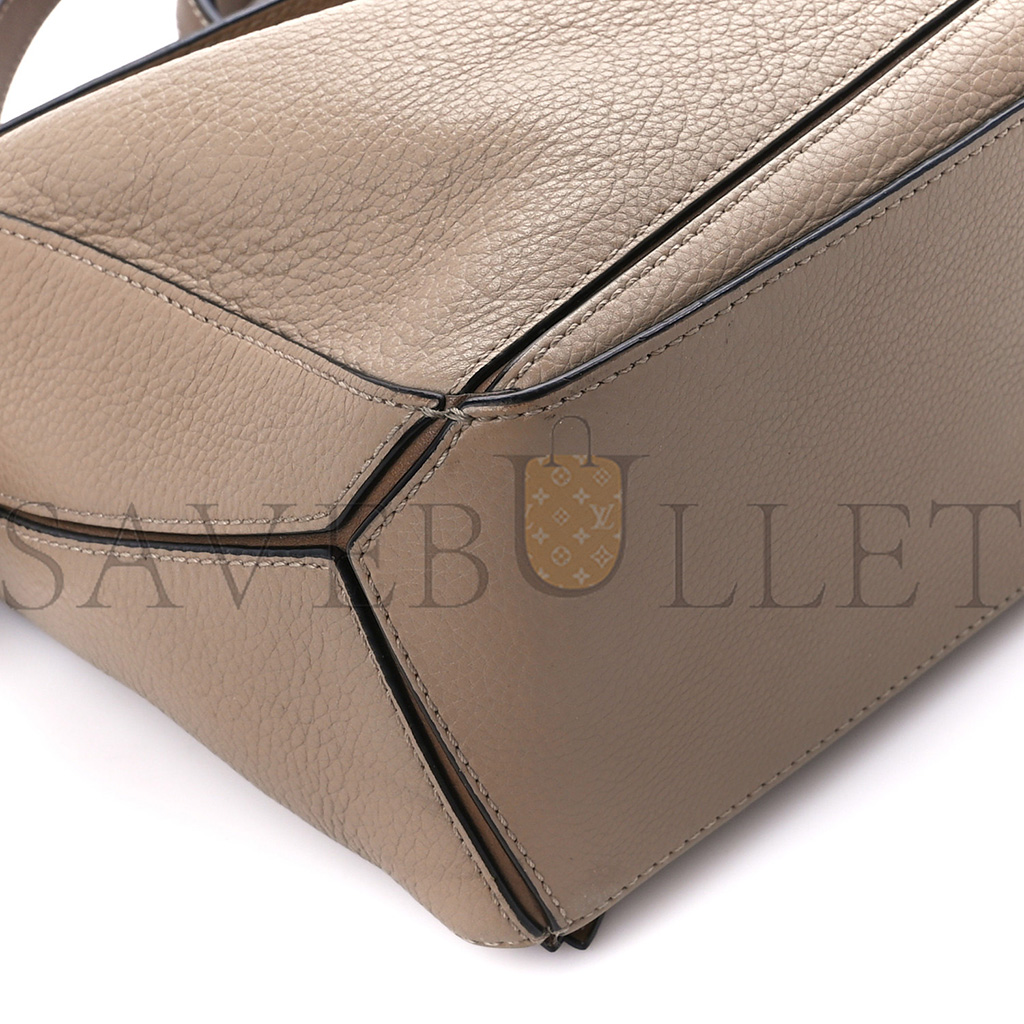 l*ew* grained calfskin small puzzle bag sand mink (24*16.5*10.5cm)