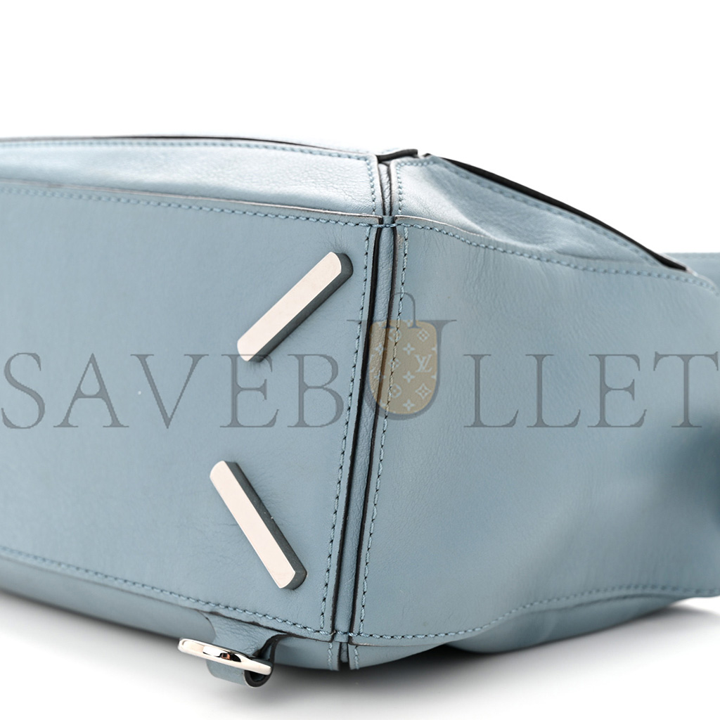 l*ew* calfskin small puzzle bag stone blue (24*16.5*10.5cm)