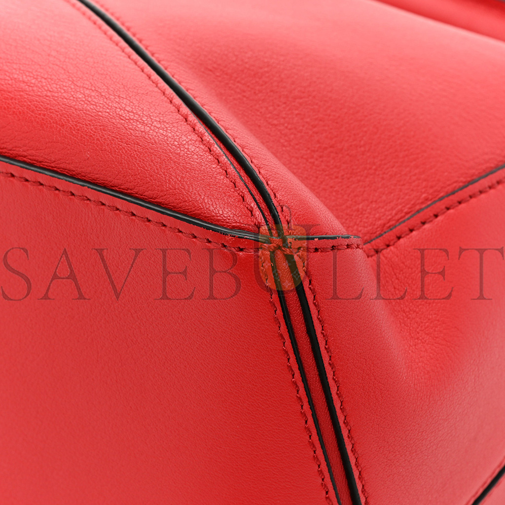 l*ew* calfskin small puzzle bag scarlet (24*16.5*10.5cm)