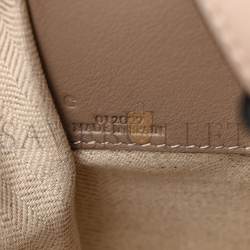 l*ew* calfskin small hammock shoulder bag sand (30*25*13.5cm)