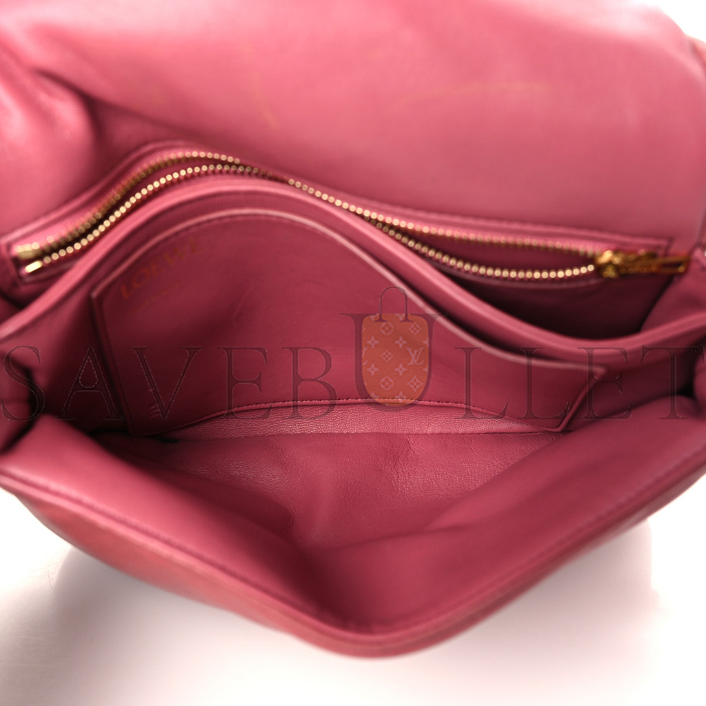 l*ew* lambskin goya puffer bag plumrose (23*18*10cm)