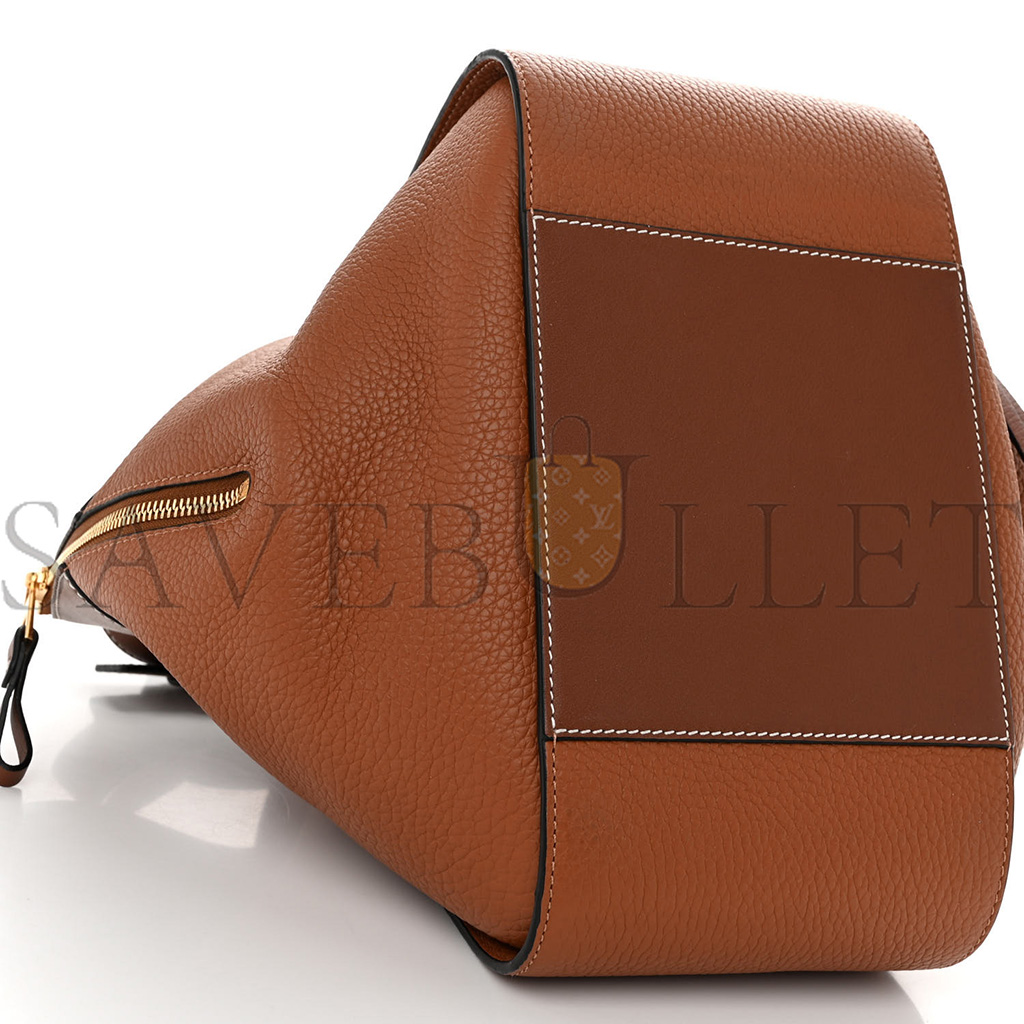 l*ew* grained calfskin small hammock shoulder bag tan (30*25*13.5cm)