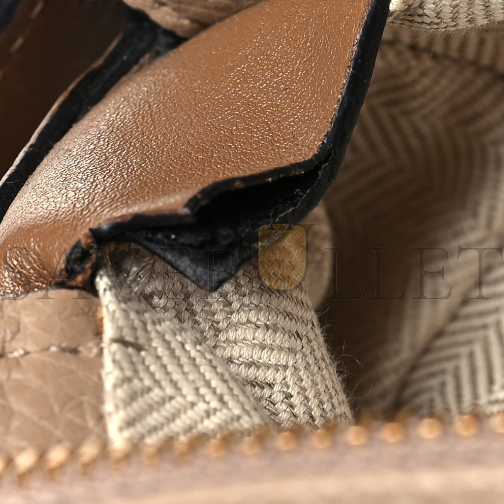 l*ew* grained calfskin small puzzle bag sand mink (24*16.5*10.5cm)