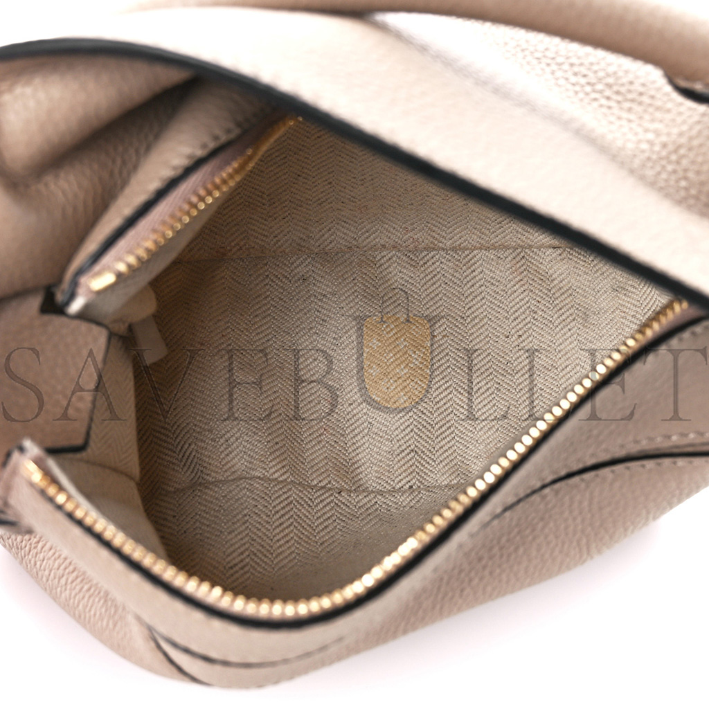 l*ew* calfskin mini puzzle bag sand mink (18*12.5*8cm)