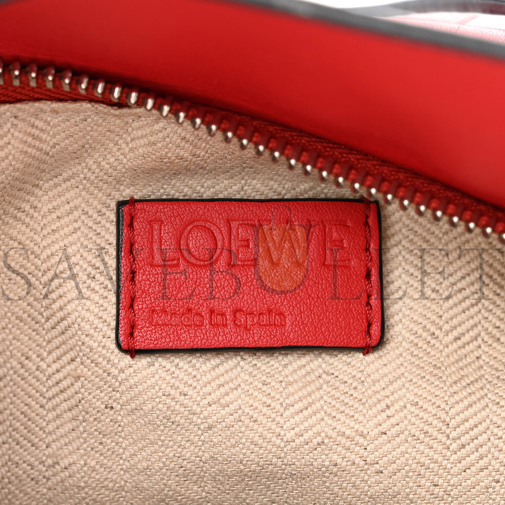 l*ew* calfskin small puzzle bag scarlet (24*16.5*10.5cm)