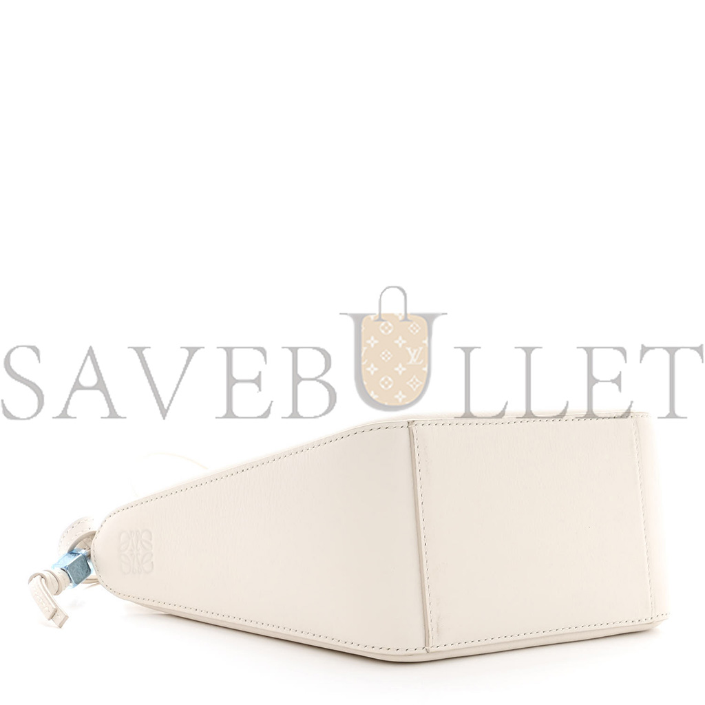 l*ew* calfskin mini hammock hobo soft white (17*15*10cm)