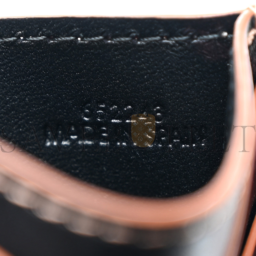 l*ew* calfskin puzzle card holder black (4*3cm)