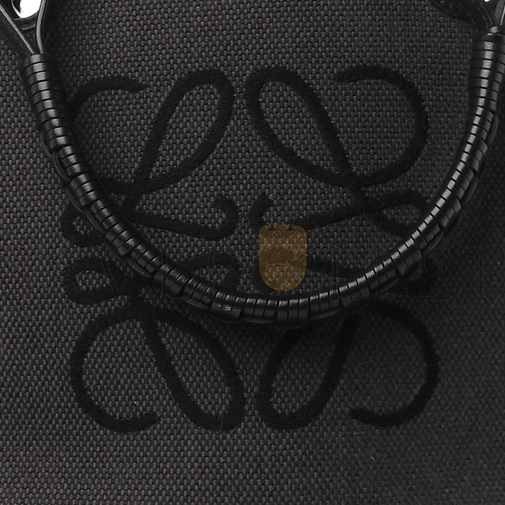 l*ew* canvas calfskin medium anagram tote anthracite (32*30*17cm)