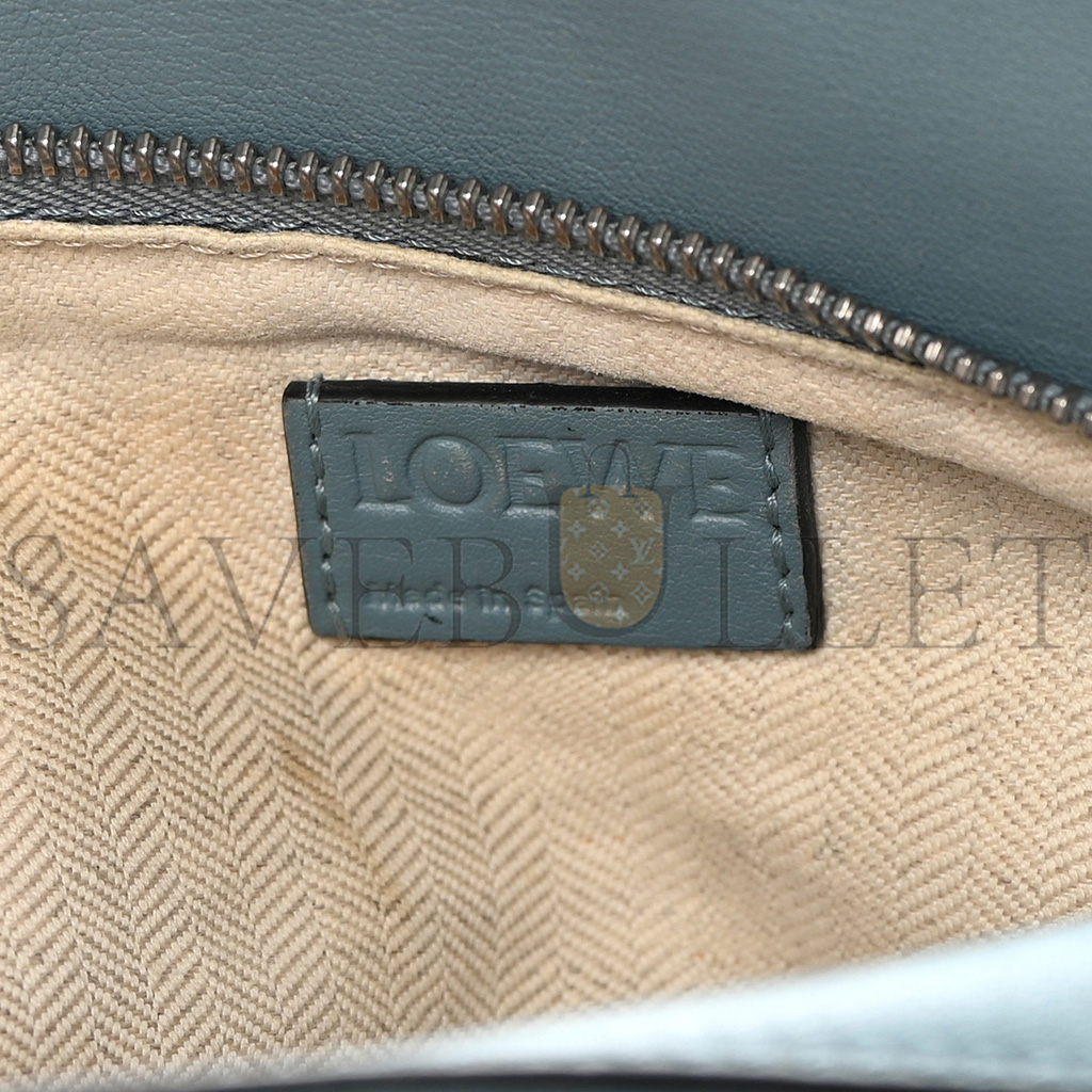 l*ew* calfskin small puzzle bag stone blue (24*16.5*10.5cm)