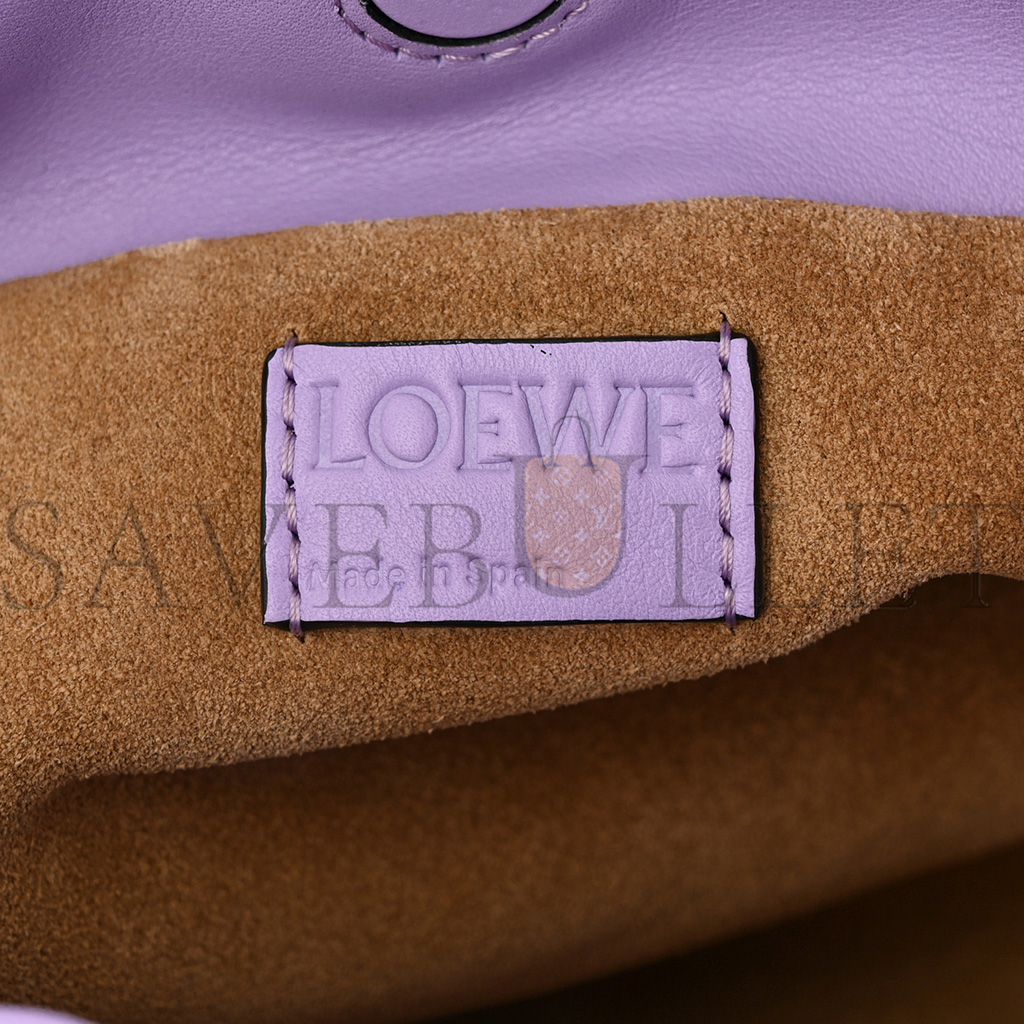 l*ew* calfskin mini flamenco knot bag light mauve (23*18*7cm)