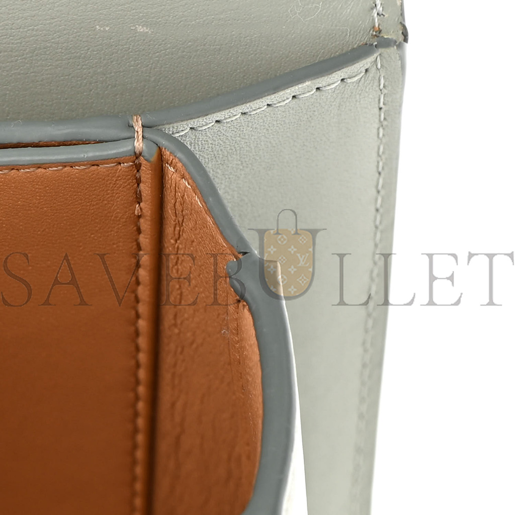 l*ew* silk calfskin small goya bag gray (19*13*6cm)