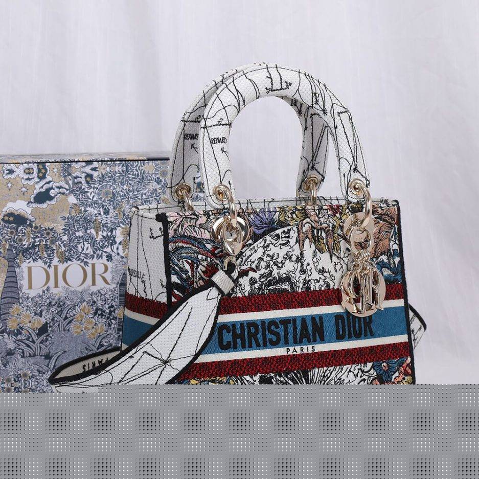 D*or medium lady d-lite bag m0565orhp_m941 (24cm*20cm*11cm)