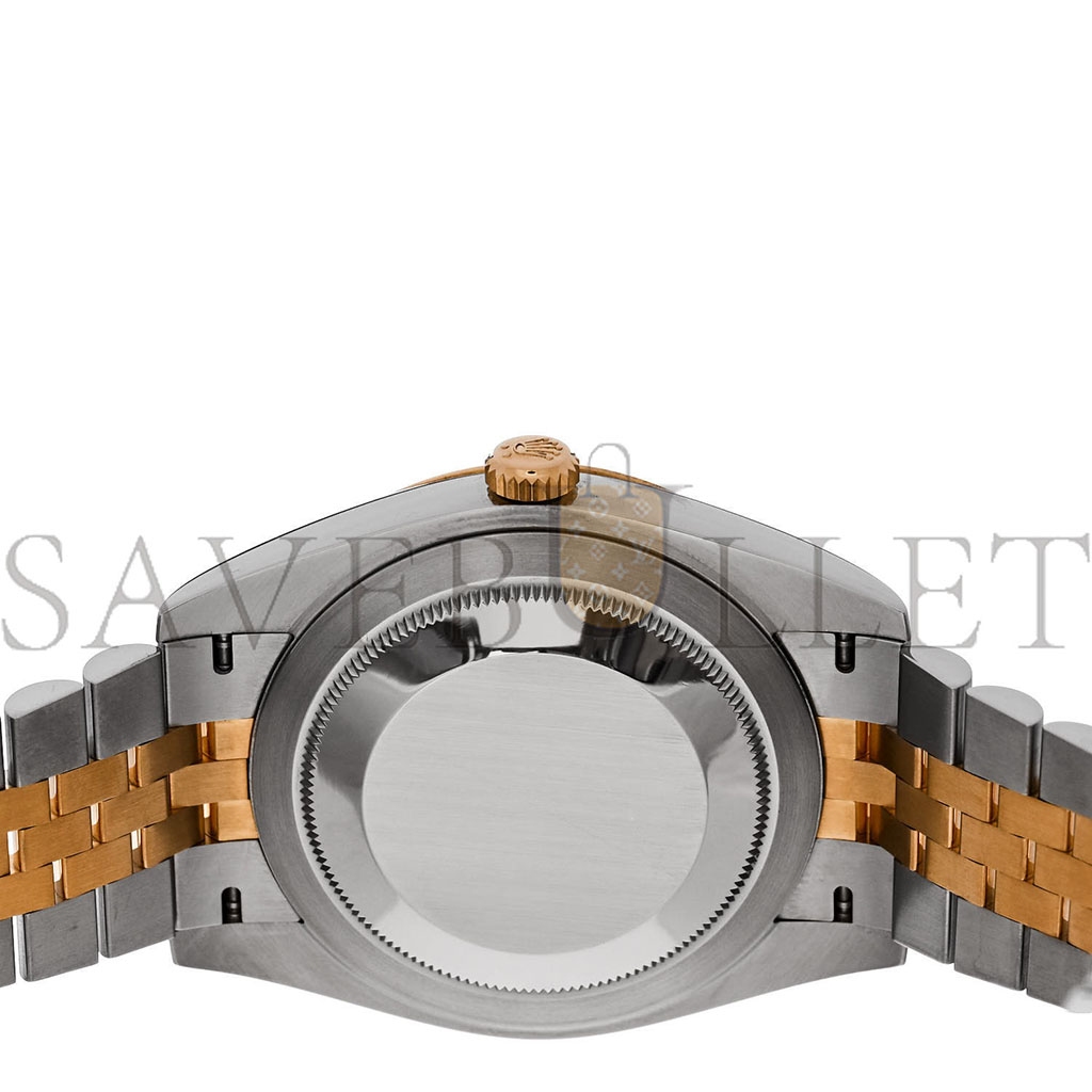 r*l*x stainless steel 18k yellow gold Di*m*nd 41mm oyster perpetual datejust watch champagne 126333