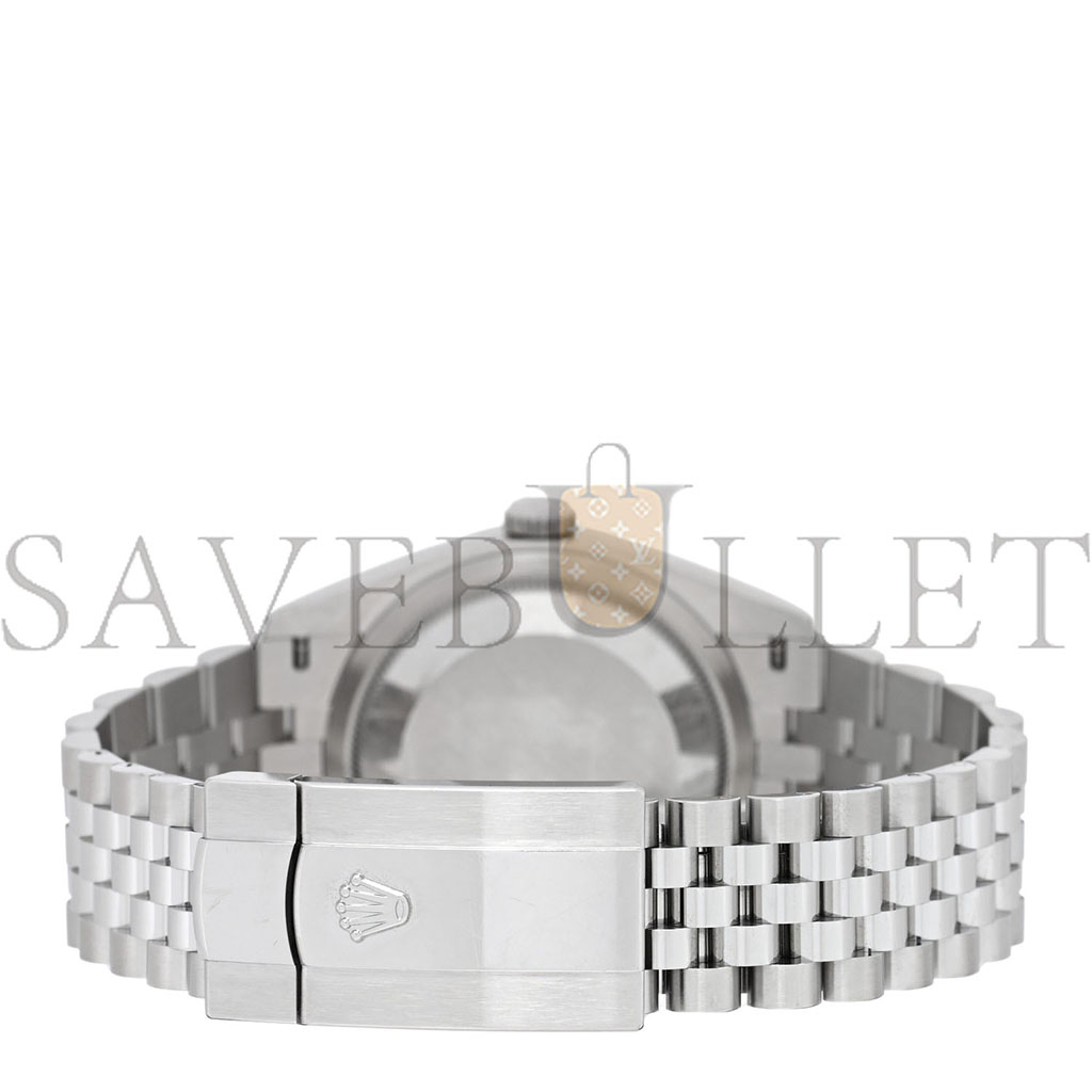 R*l*x stainless steel 18k white gold 36mm oyster perpetual datejust watch white roman 126234