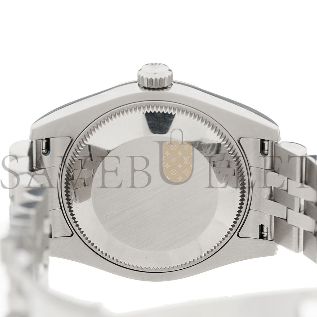 R*l*x stainless steel 18k white gold 31mm oyster perpetual datejust watch blue roman 178274