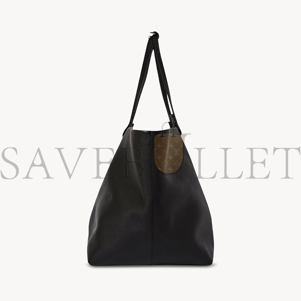 T*e R*w xl park tote bag in leather black w1201l72sblsg (53*36*30cm)