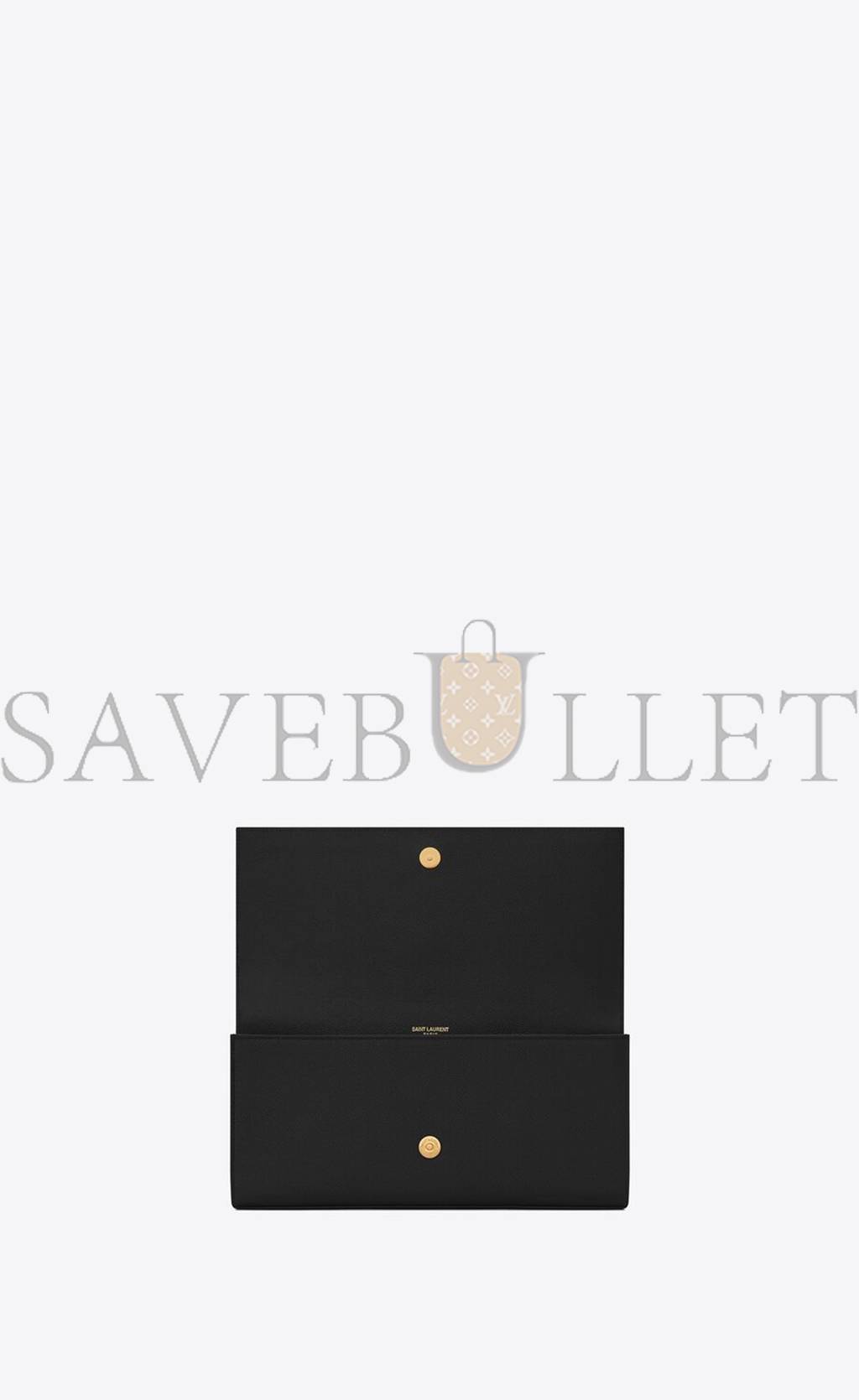 Y*L kate clutch in grain de poudre embossed leather 326079bow0j1000 (27*12.5*5cm)