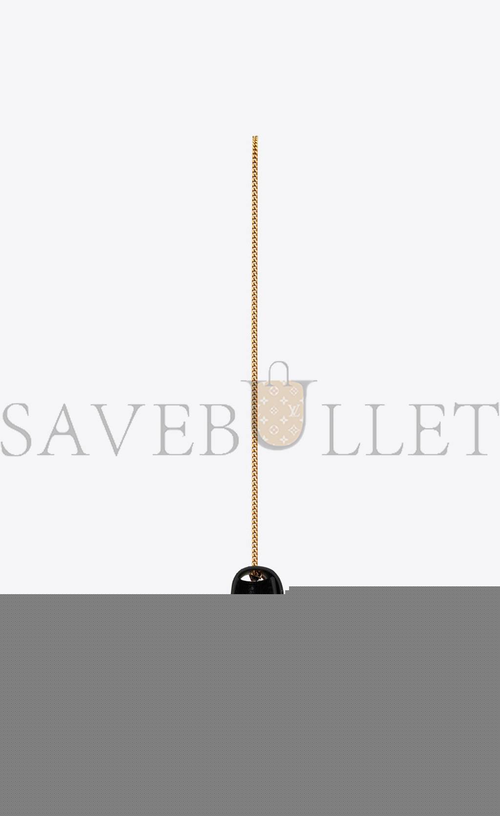 Y*L kate medium chain bag with tassel in shiny crocodile-embossed leather 354119aaay14083 (24*14.5*5.5cm)