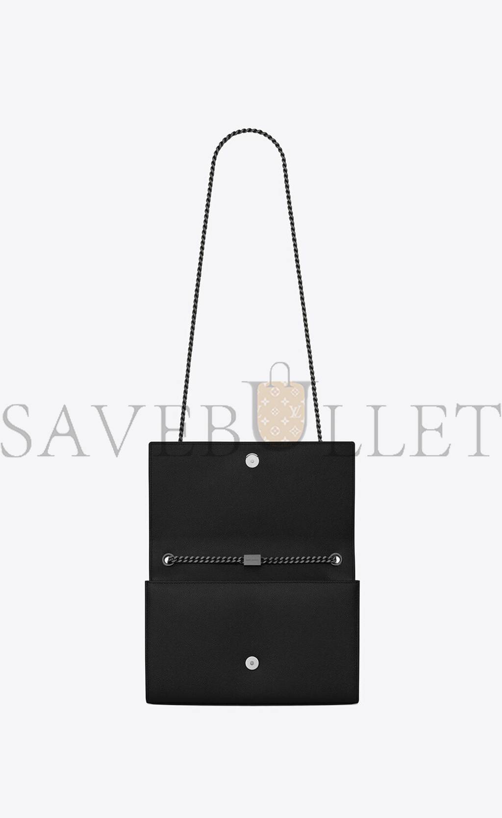 Y*L kate medium chain bag in grain de poudre embossed leather 364021bow0u1000 (24*14.5*5.5cm)