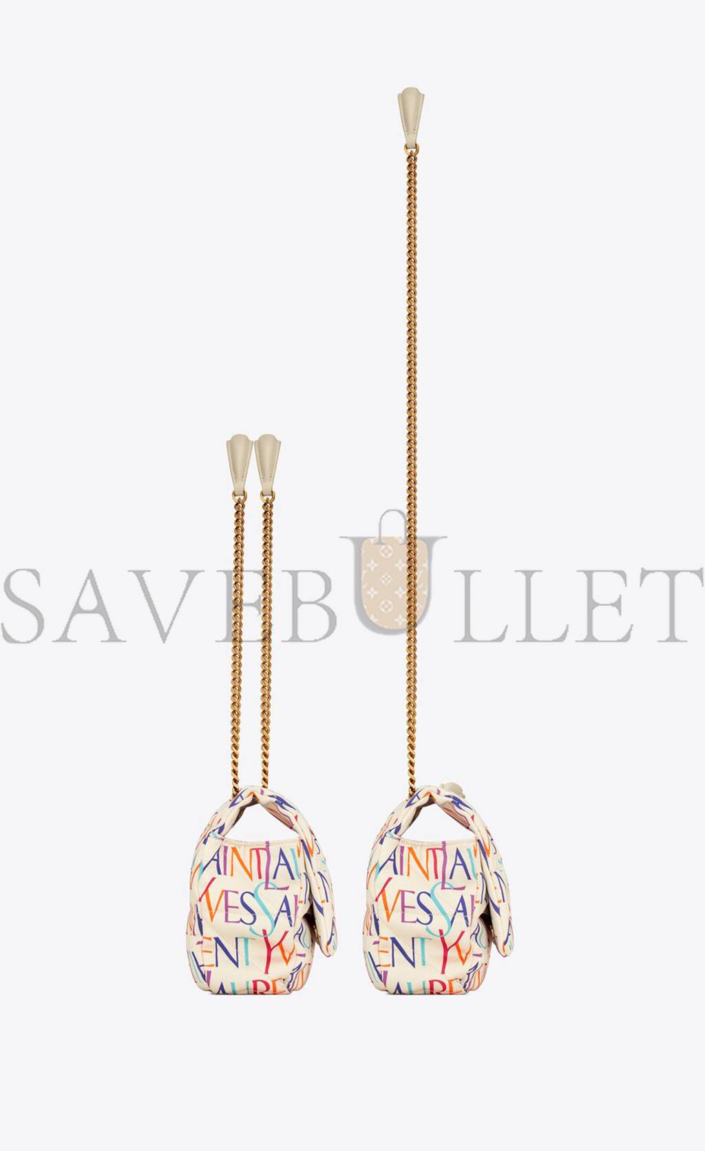 y*l jamie medium chain bag in printed yves Sa**t Lau*nt silk 515821faasj9076 (25*15*7.5cm)