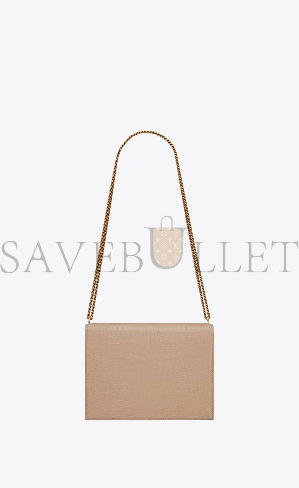 Y*L cassandra medium chain bag in crocodile-embossed shiny leather 532750dnd0j2721 (22*16.5*5.5cm)