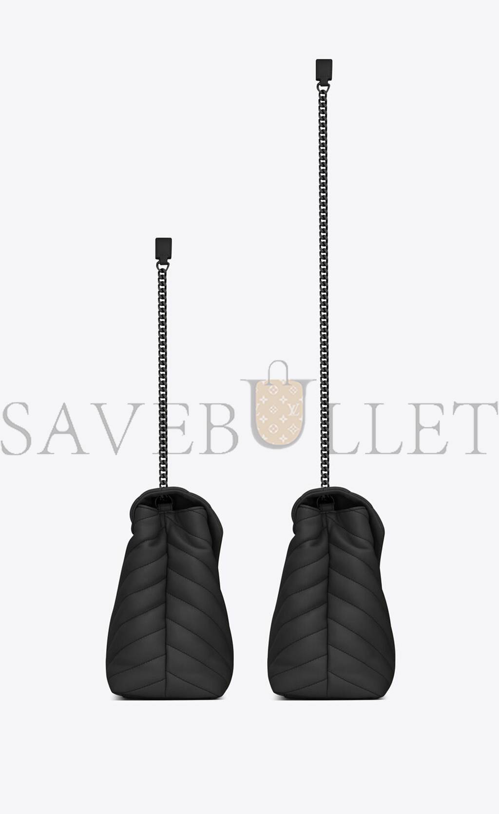 Y*L loulou medium chain bag in quilted leather 574946dv7281000 (32*22*12cm)