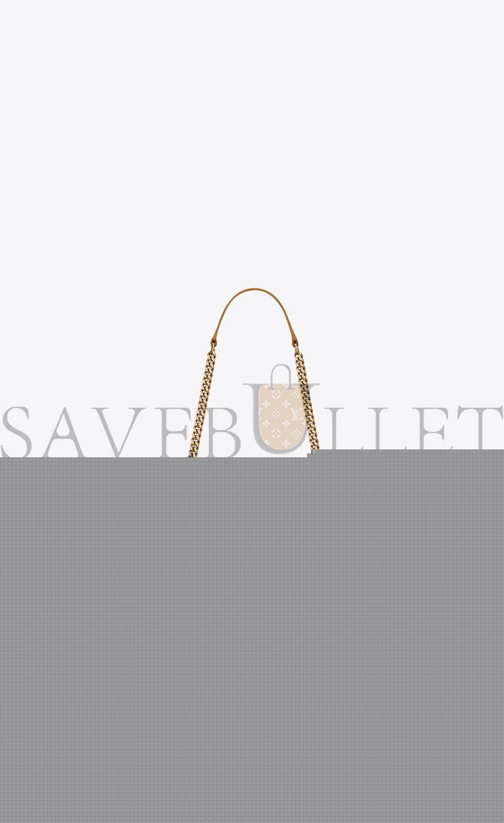 Y*L envelope medium chain bag in mix matelassé grain de poudre embossed leather 600185bow912516 (24*17.5*6cm)