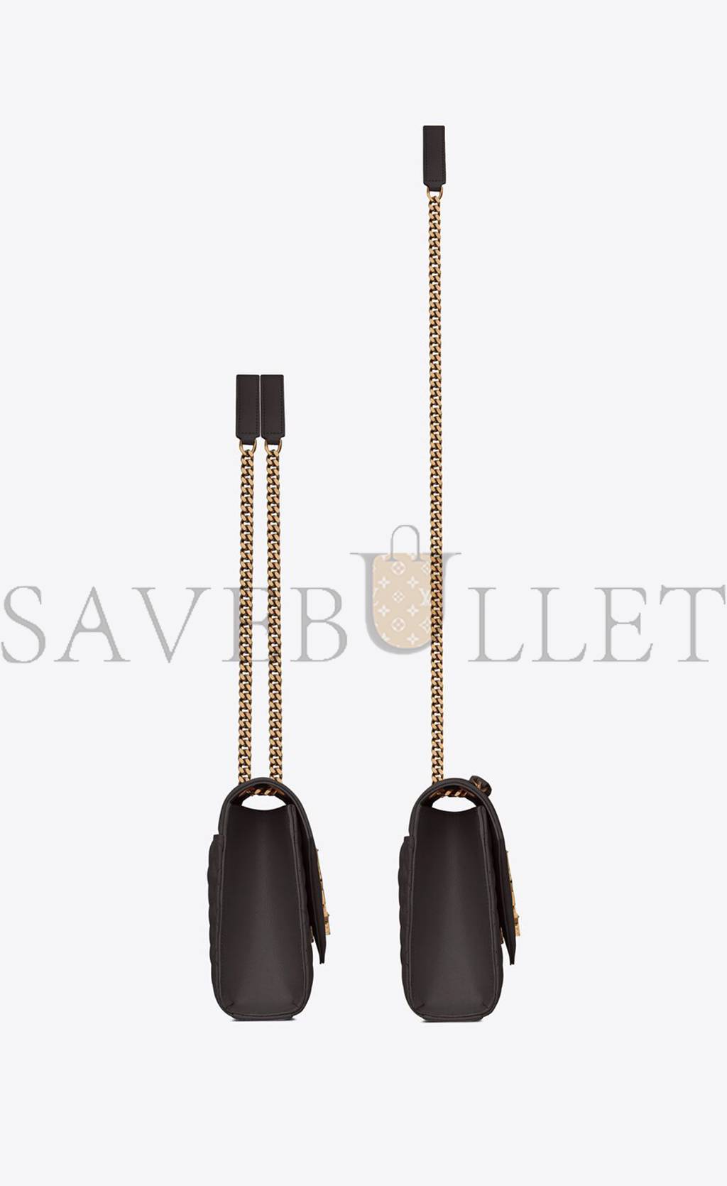 Y*L envelope medium chain bag in mix matelassé grain de poudre embossed leather 600185bow971112 (24*17.5*6cm)