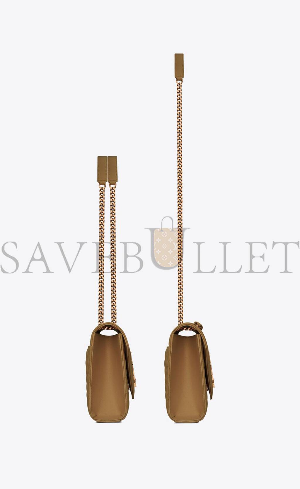 Y*L envelope medium chain bag in mix matelassé grain de poudre embossed leather 600185bow973334 (24*17.5*6cm)