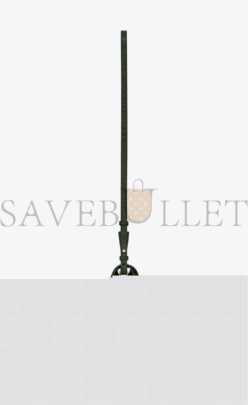 Y*L cassandra mini top handle bag in crocodile-embossed shiny leather 623930dnd0j3144 (20*16*7.5cm)