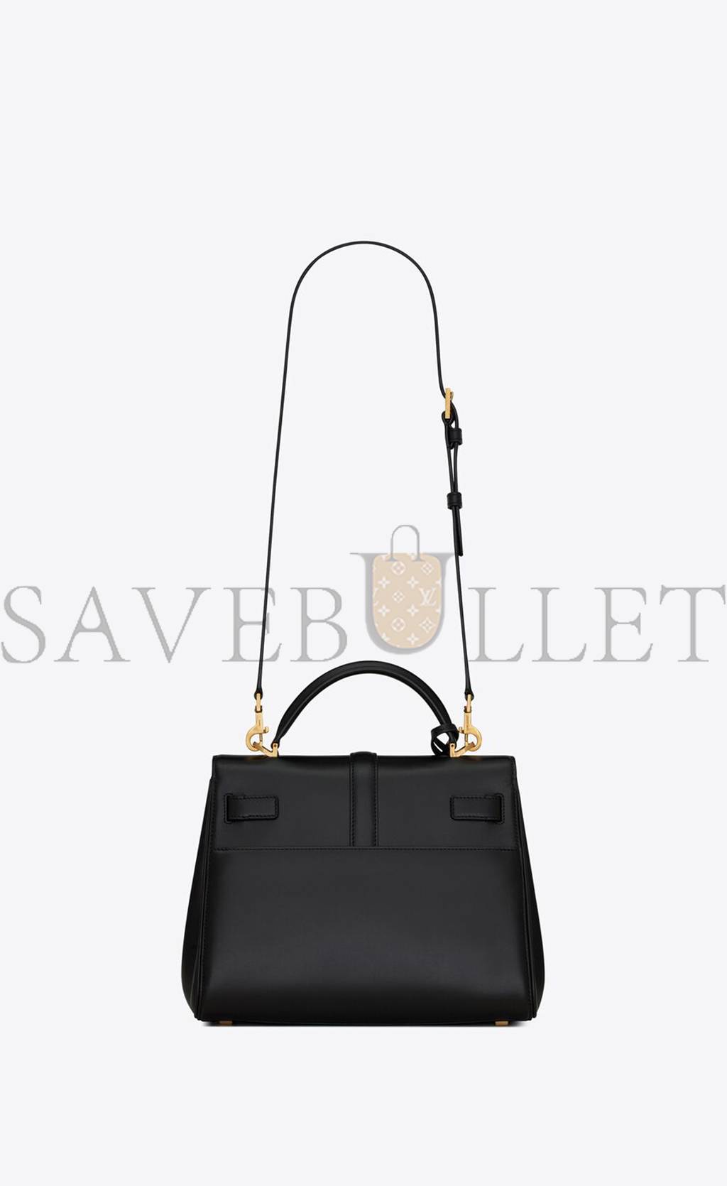 Y*L le fermoir small top handle bag in shiny leather 6869822za0w1000 (25*19.5*10.5/4)
