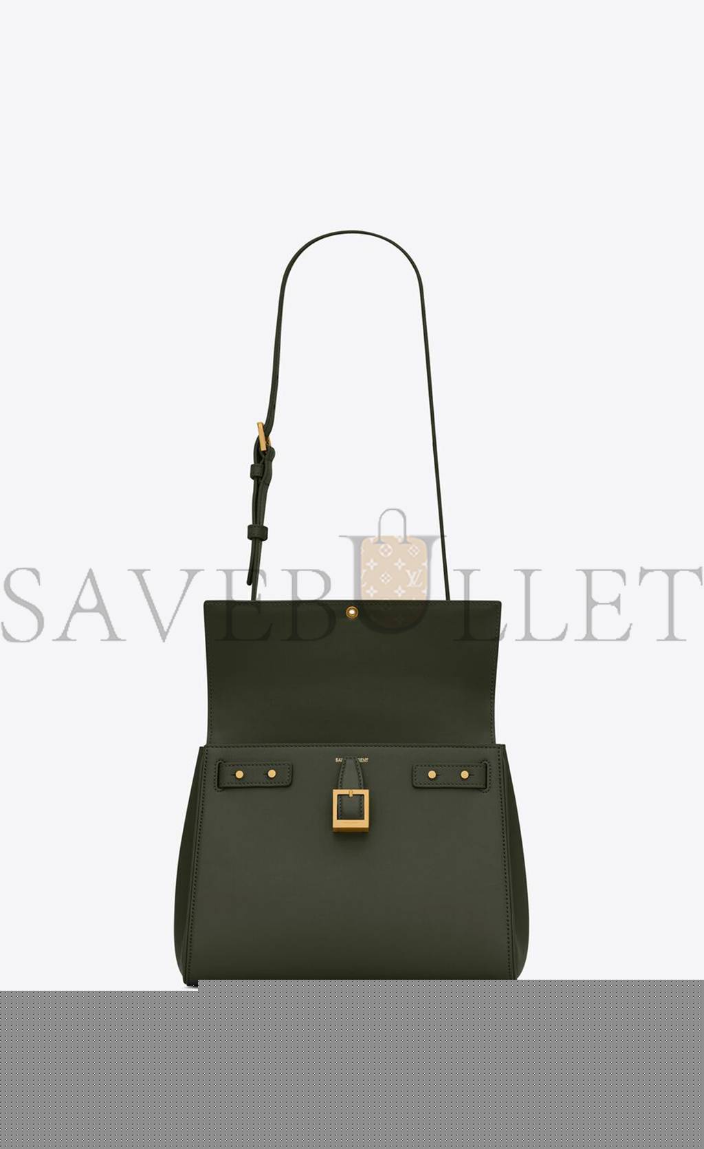 Y*L le fermoir small top handle bag in shiny leather 6869822za0w3045 (25*19.5*10.5/4)