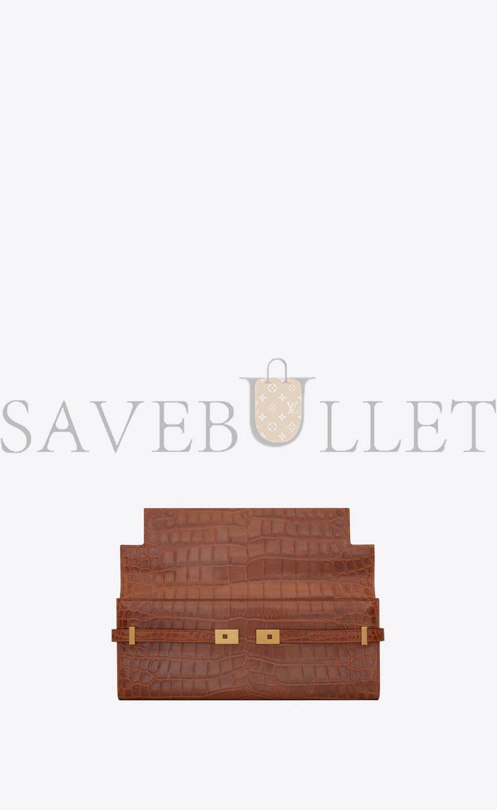 Y*L manhattan clutch in crocodile-embossed leather 695949aaaoh2591 (31*14*3cm)