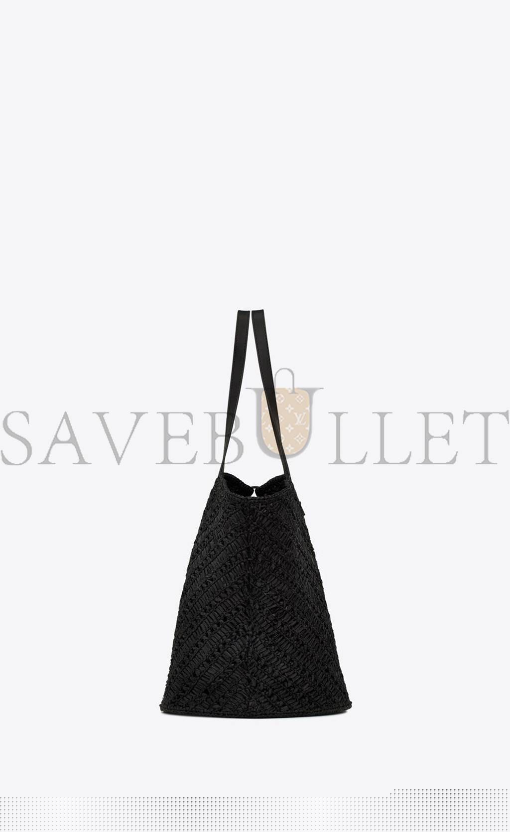 Y*L panier medium in raffia and vegetable-tanned leather 740375gaadp1000 (44*20*21cm)