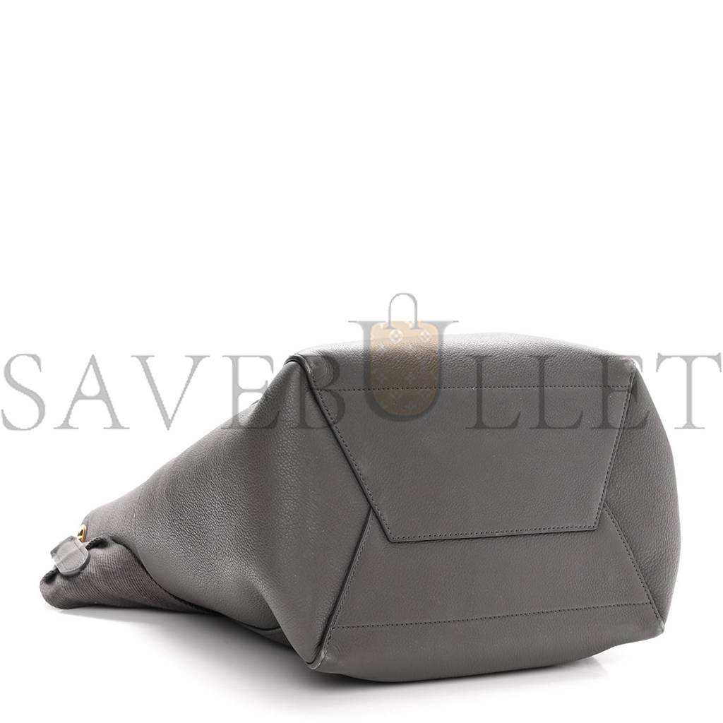Ce**e soft grained calfskin sangle bucket bag kohl (32*23*17cm)