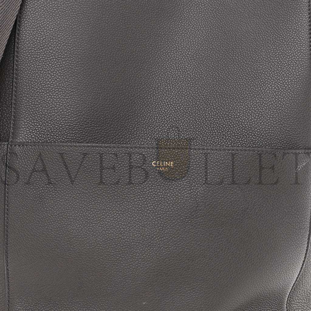 Ce**e soft grained calfskin sangle bucket bag kohl (32*23*17cm)