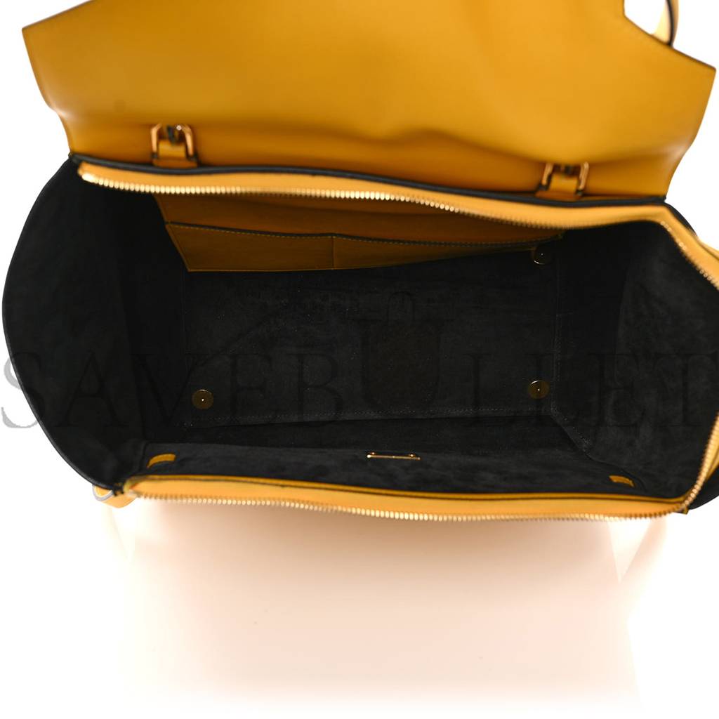 Ce**e baby grained calfskin micro belt bag yellow (33*23*22cm)