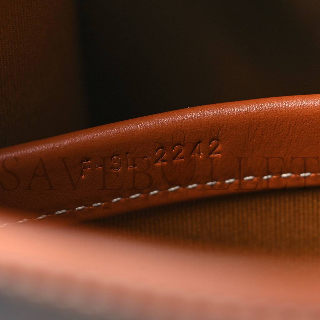 Ce**e triomphe canvas calfskin mini horizontal cabas tan (34*23*11cm)