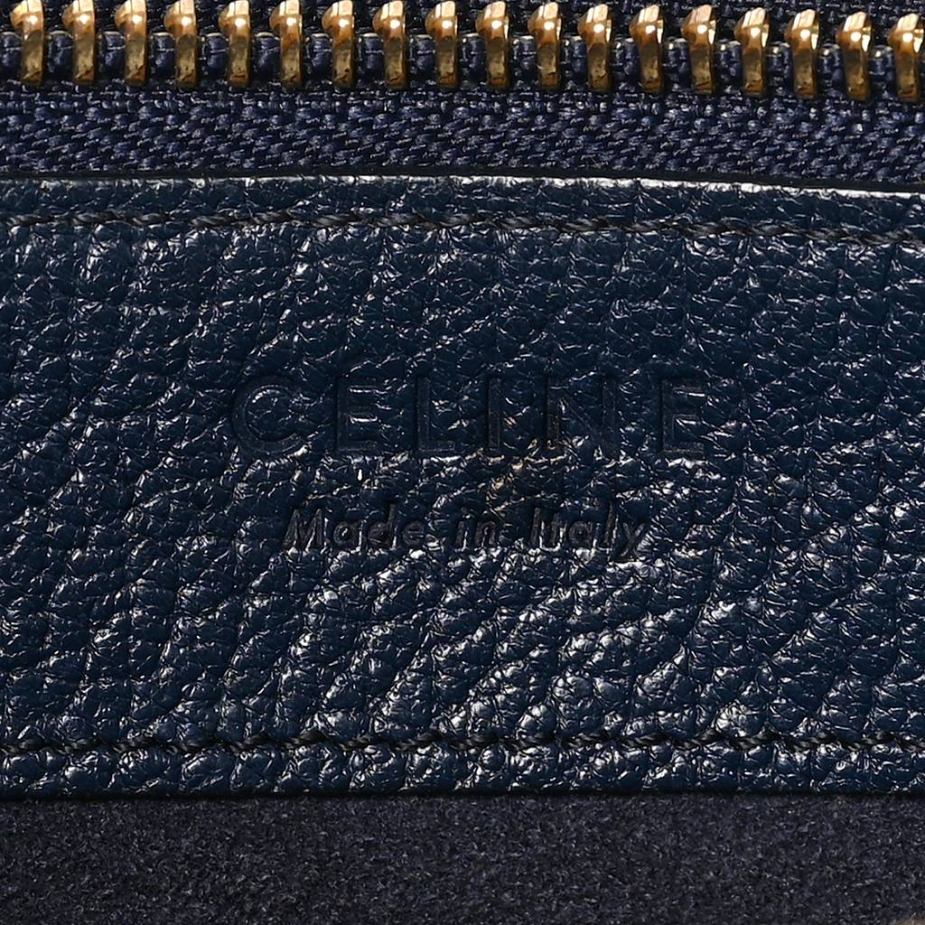 Ce**e goatskin large trio crossbody bag dark blue (24*18*3cm)