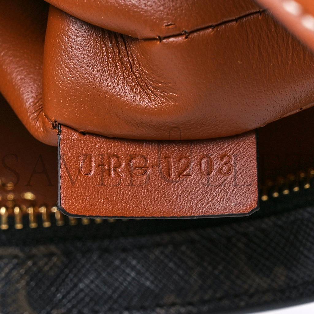 Ce**e triomphe canvas calfskin medium croque bag tan (20*16*3cm)