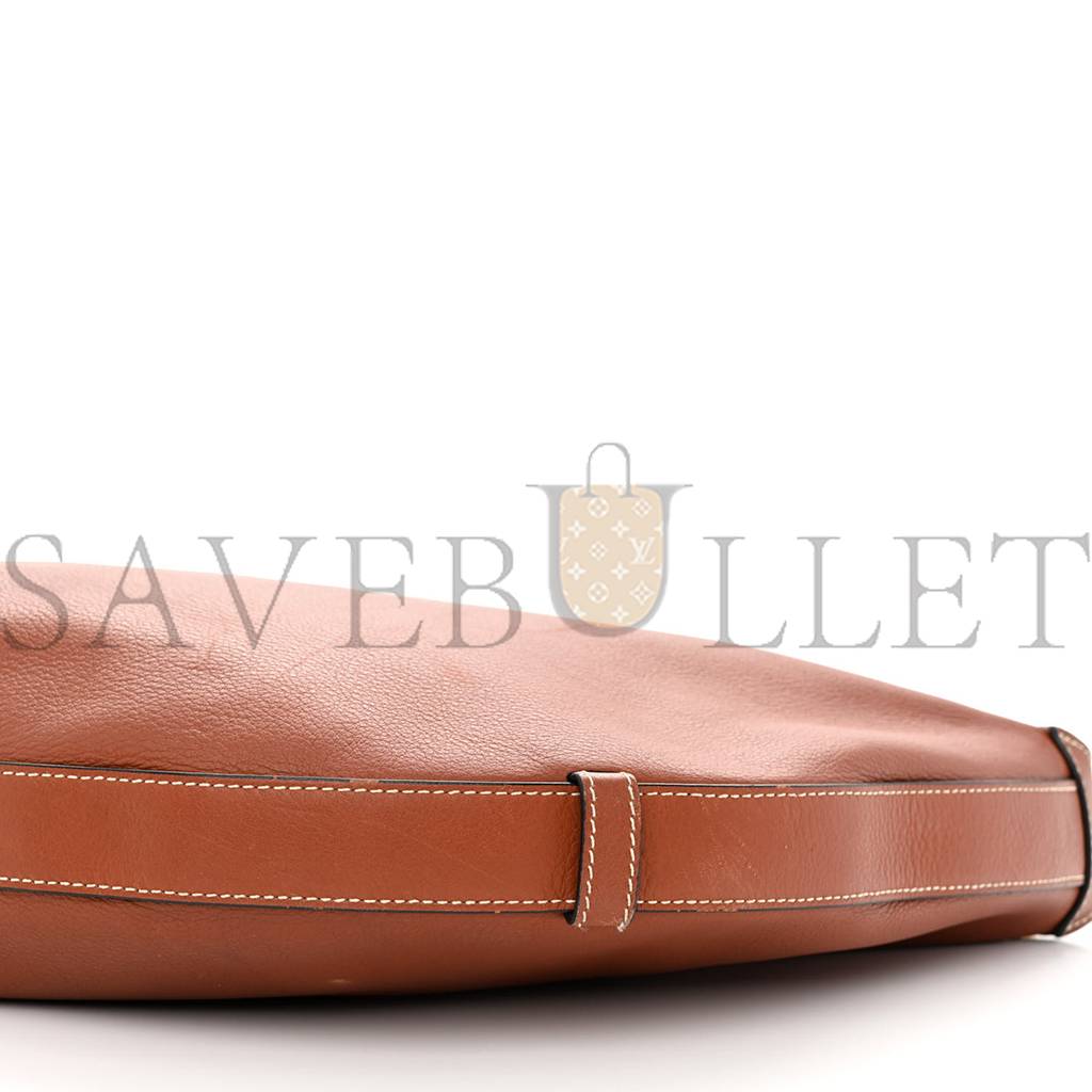 ce**e S*pple calfskin medium strap leandre shoulder bag brown (44*27*3cm)