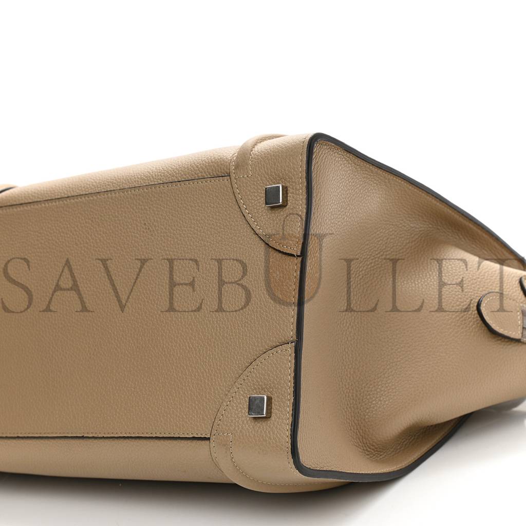 Ce**e drummed calfskin mini luggage dune (30*30*18cm)