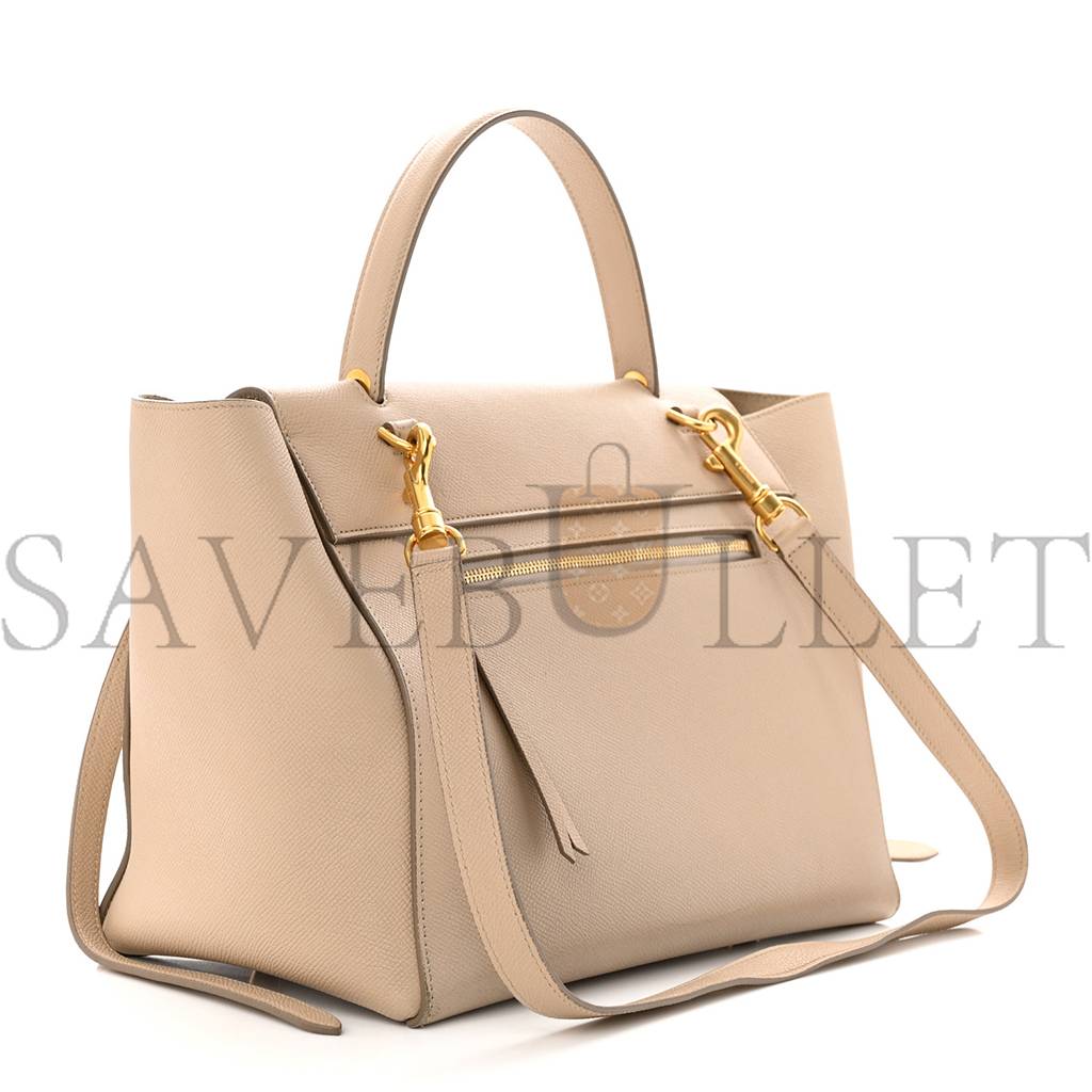 Ce**e grained calfskin mini belt bag light taupe (28*22*18cm)