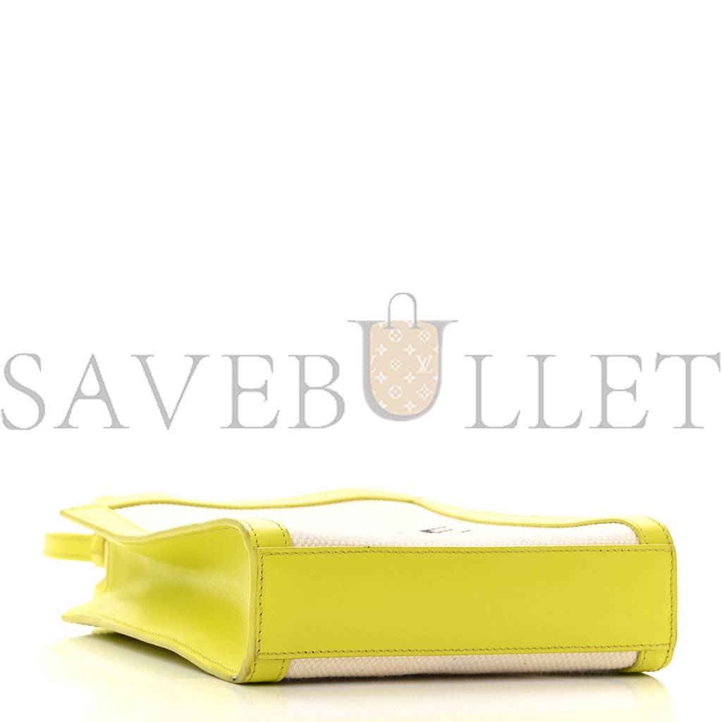 Ce**e canvas calfskin mini vertical cabas (20*17*4cm)