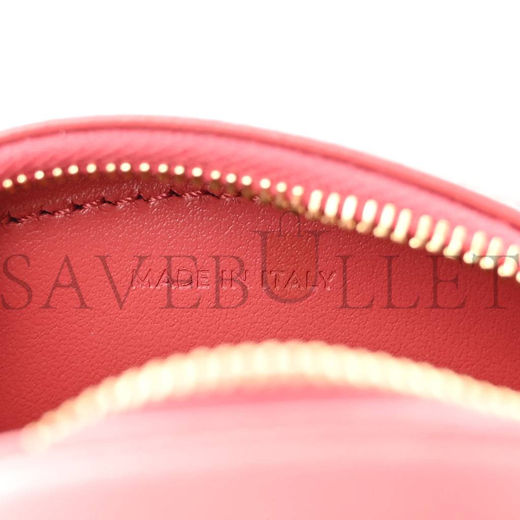 Ce**e smooth calfskin cuir triomphe oval purse crossbody lipstick (16*12*8cm)